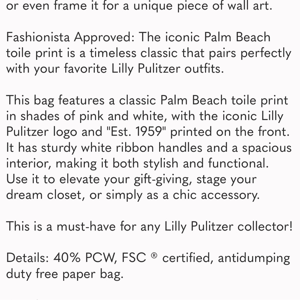 2 Lilly Pulitzer 65th Anniversary Palm Beach Toile Print - Picture 8 of 8